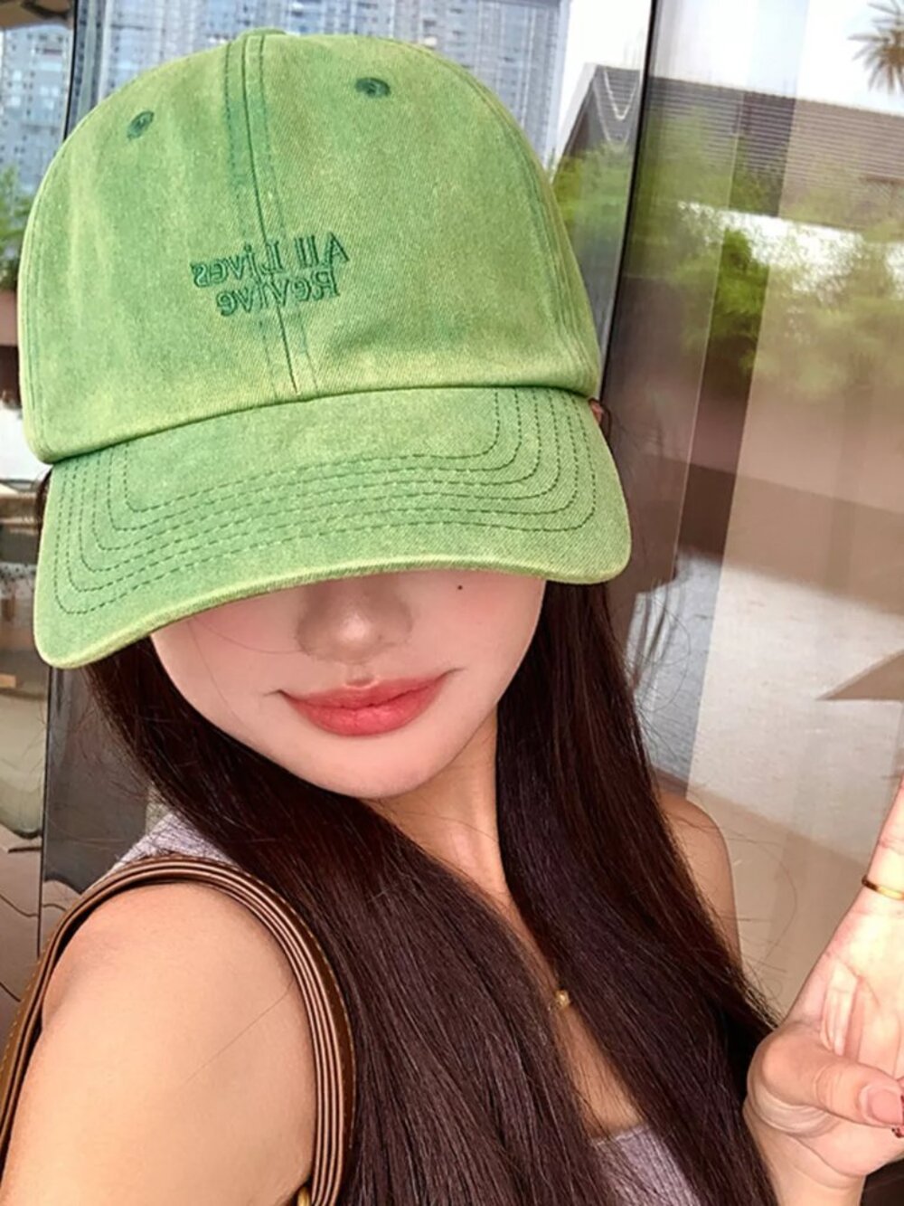 Letter Embroidered Baseball Cap - Picture 2 of 4